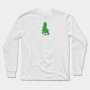 Baby foot print with colorful light bulb Long Sleeve T-Shirt